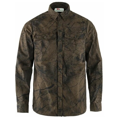 Рубашка Fjallraven Varmland G-1000 Shirt M Green Camo Deep Forest размер XXL