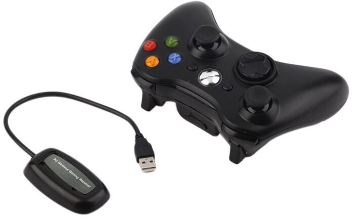 Беспроводной джойстик геймпад MyPads для игровой приставки Microsoft Xbox 360 Wireless Controller белый (NSF-00003)