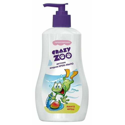 Крем-мыло жидкое Crazy Zoo манго фреш, 280 г, 3 шт