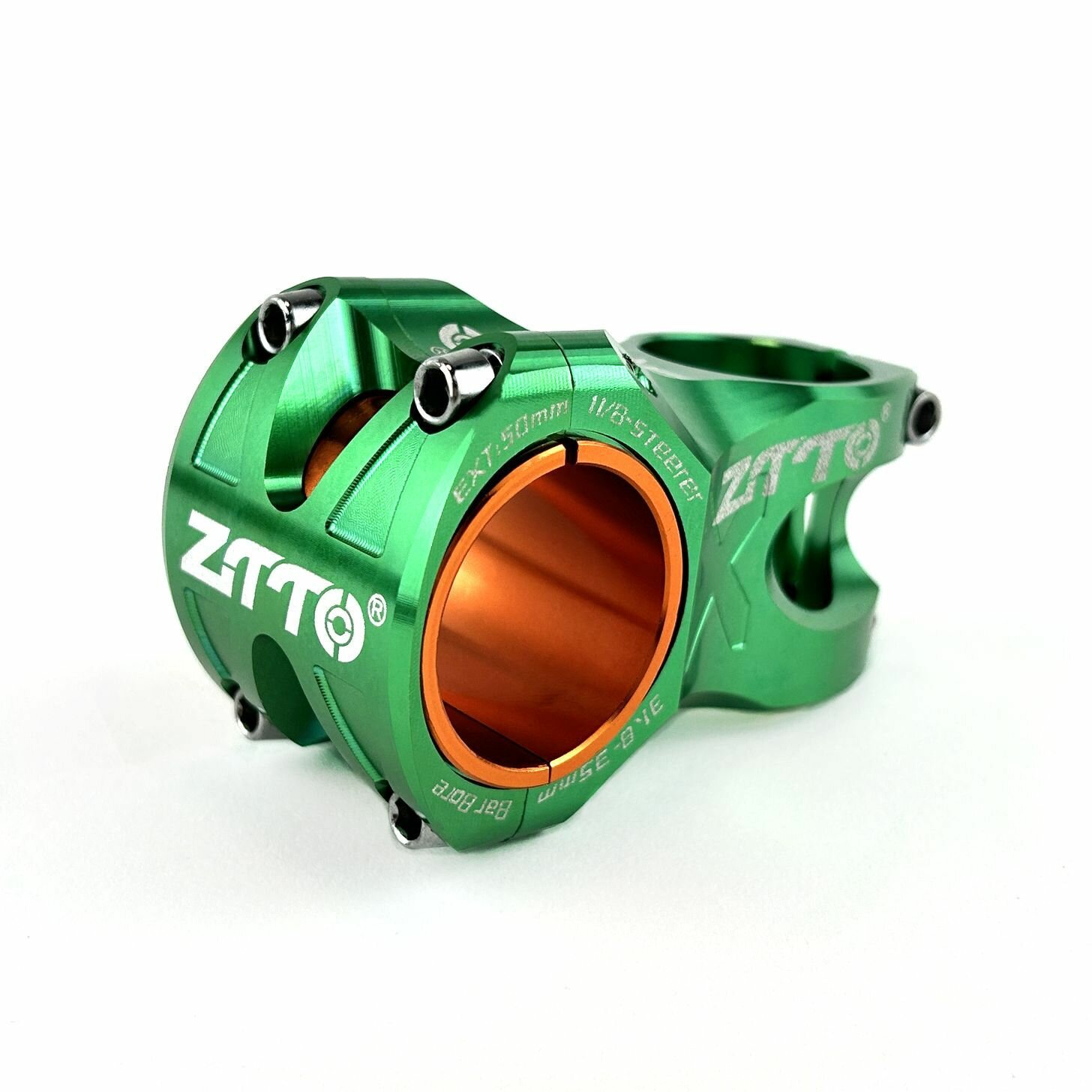 Вынос руля ZTTO Bar Bore 31.8-35 мм, длина 50 мм, зеленый