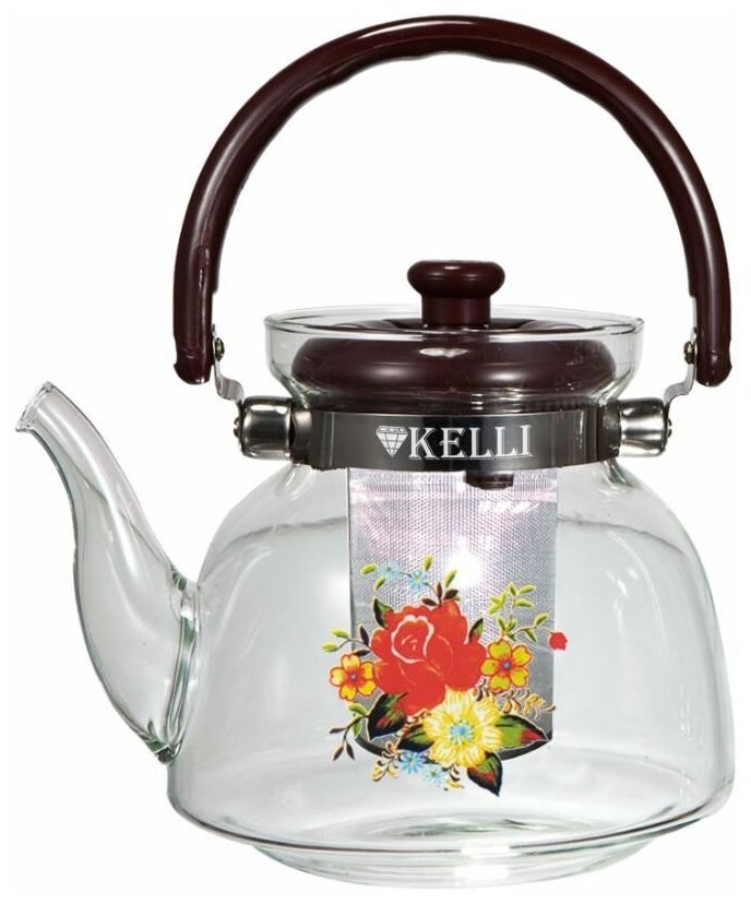 Kelli KL-3006 0,8 л Стеклянный заварочный чайник Kelli