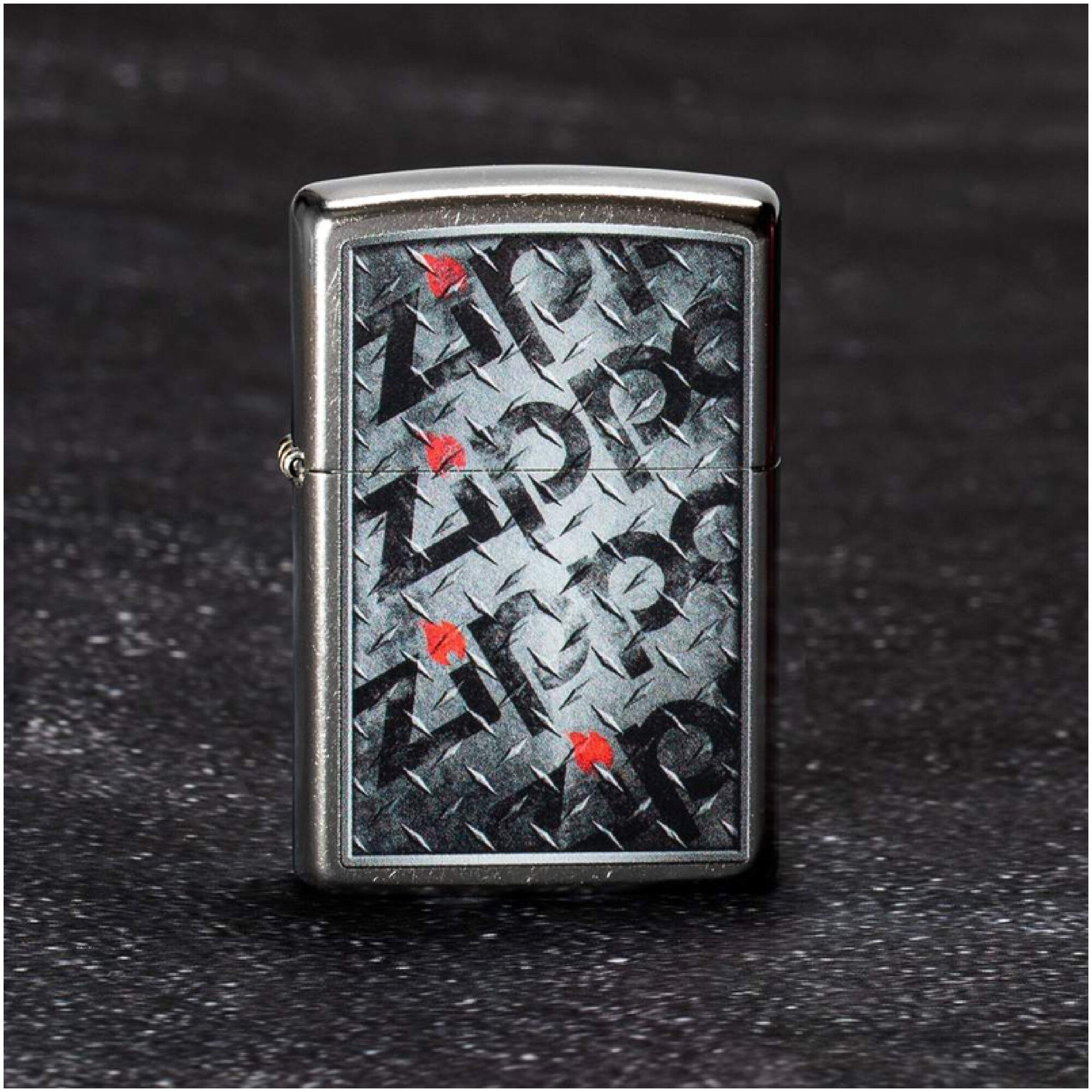 Зажигалка Зиппо Diamond Plate Design ZIPPO 29838 - фотография № 15