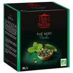 Зеленый чай «Thes De La Pagode» Vert Menthe (Bio), 20 пакетов - изображение