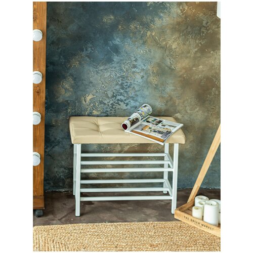 Обувница Лофт / Подставка для обуви/банкетка/ этажерка для обуви/ пуф