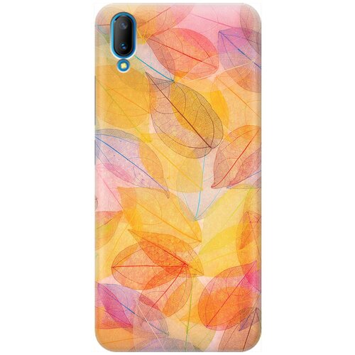 фото Re:pa накладка transparent для vivo v11 с принтом "разноцветные листья"