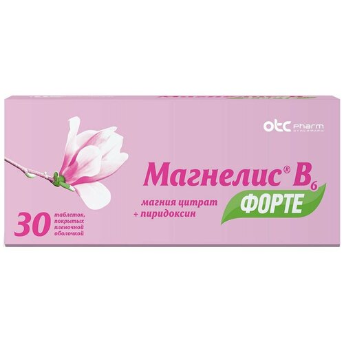 Магнелис B6 форте таб. п/о плен., 30 шт.