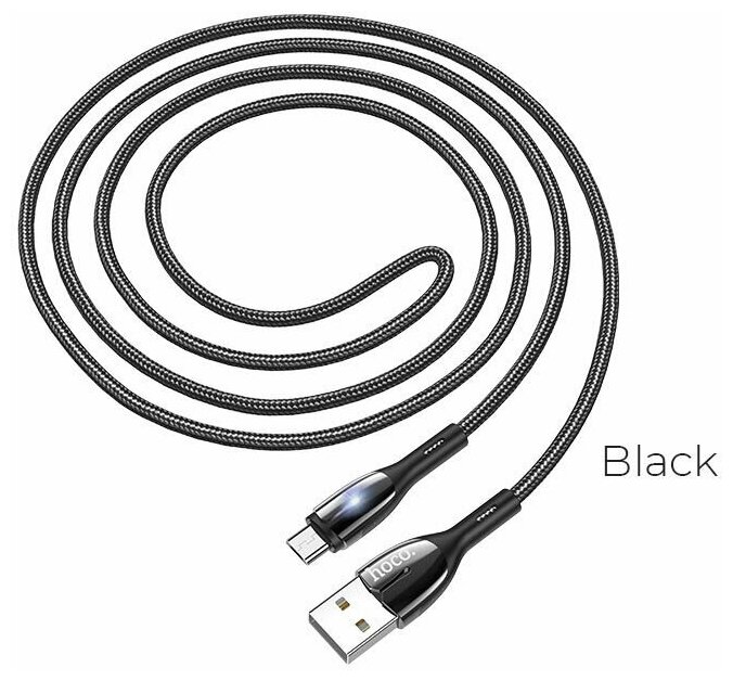 Кабель Hoco U89 Micro-USB, 1.2м , черный