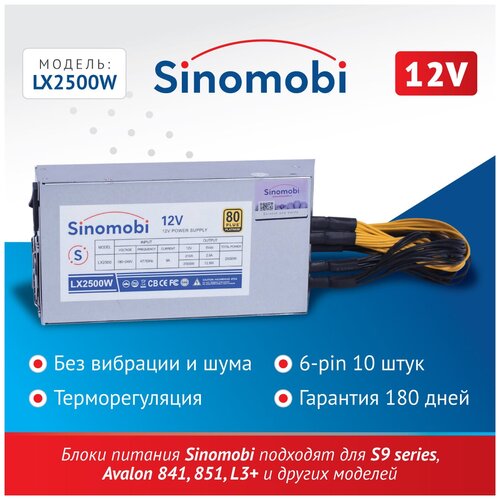 Sinomobi / Блок питания 2500W/Блок питания 2500/2000 (1800)/куллер для асика/power/майнинг ферма