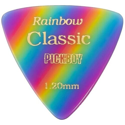 GP-17RA/120 Celluloid Vintage Classic Rainbow Медиаторы 50шт, толщина 1.20мм, Pickboy