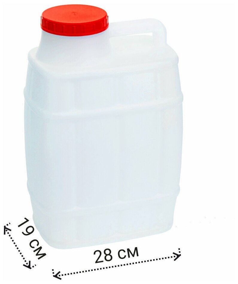 Канистра пластиковая 20 литров Бочонок "Альтернатива " - фотография № 2