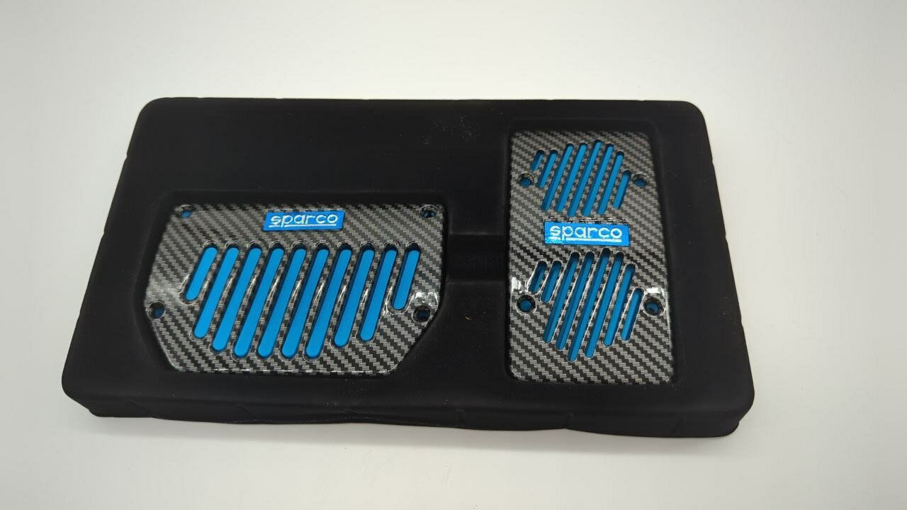 Универсальные тюнинг накладки на педали АКПП автомобиля комплект Sparco