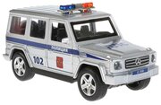 Модель машины Технопарк Mercedes-Benz G-Class G 500, Полиция, инерционная, свет, звук G-CLASS-P-SL