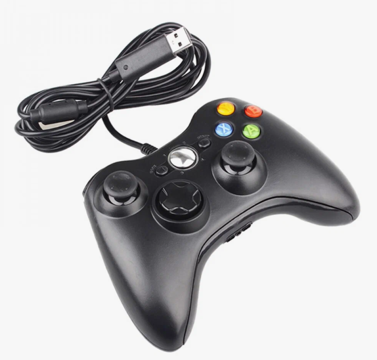 Геймпад (gamepad) проводной для Xbox 360 и PC черный