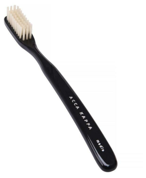 Зубная щетка Acca Kappa из нейлоновой щетины Vintage Toothbrush Hard Nylon Black 21J5805N