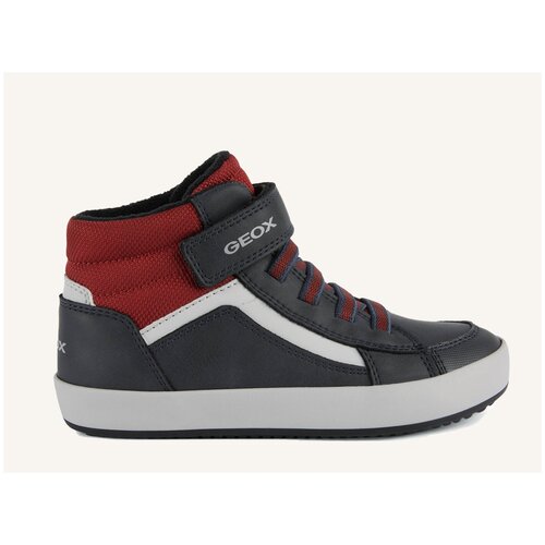 ботинки GEOX для мальчиков J GISLI BOY цвет неви/тёмно-красный, размер 31