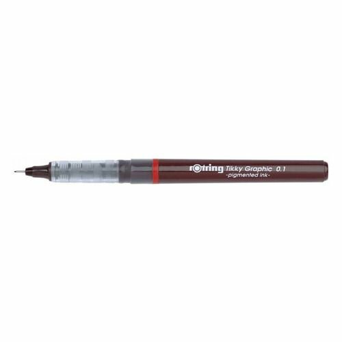 Ручка капилляр. Rotring Tikky Graphic (1904750) d=0.1мм чернила черн.