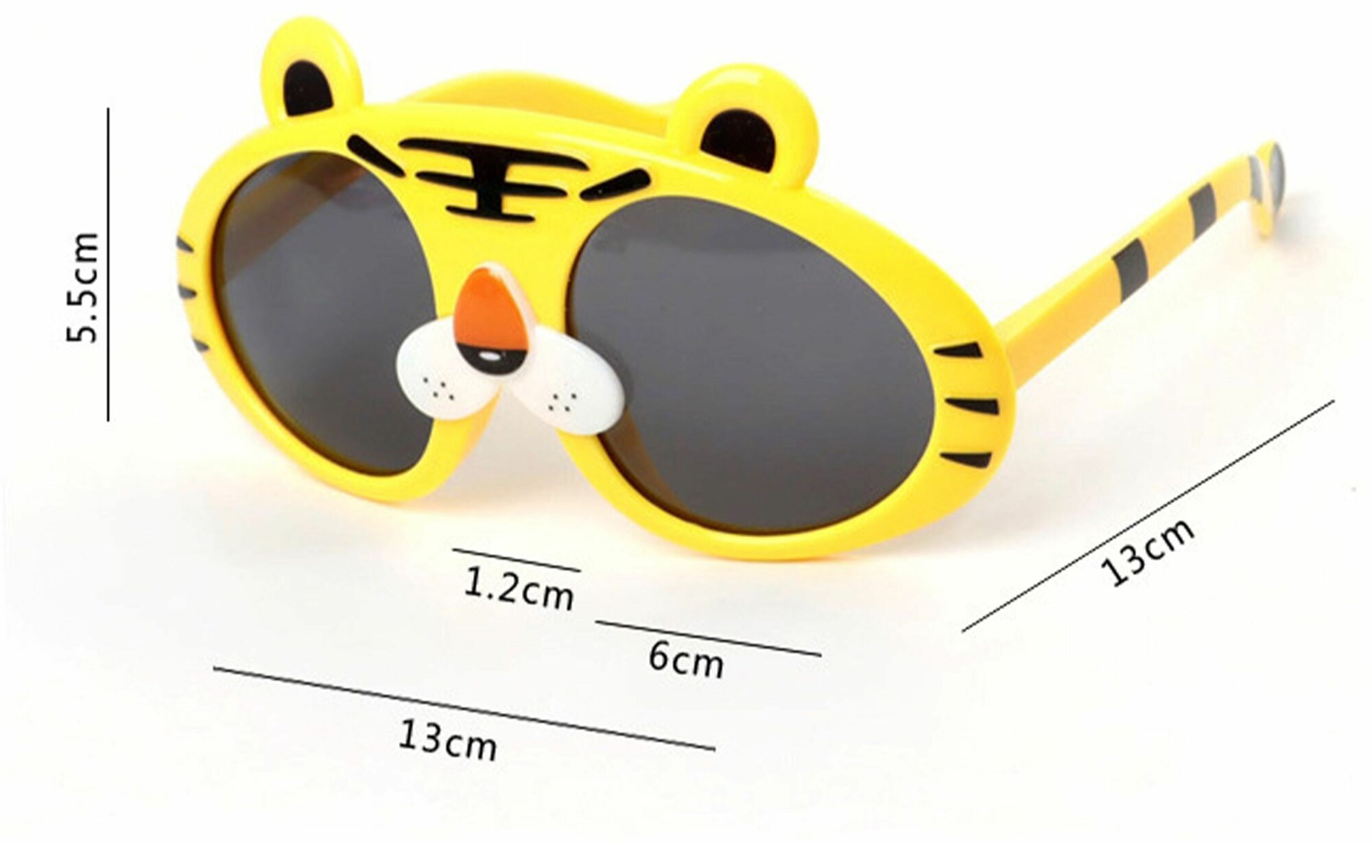 Детские солнцезащитные очки для детей тигр 