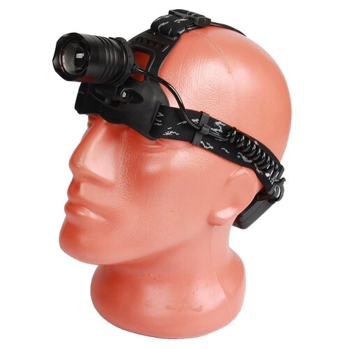 фото Фонарь налобный светодиодный акб usb 804 p90 police