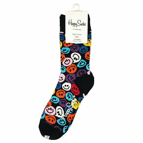 Носки Happy Socks, размер 32/35, фиолетовый, черный