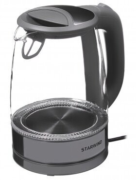 Чайник электрический STARWIND , 2200Вт, серый и серебристый - фото №5