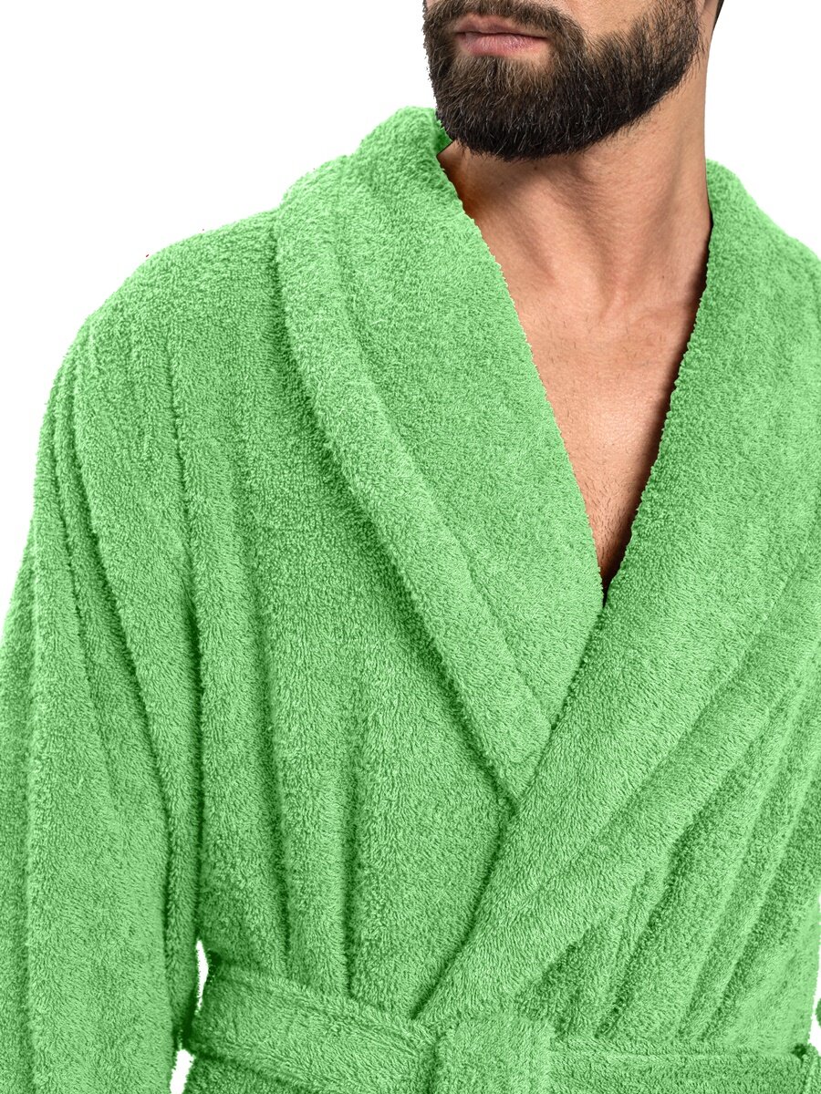 Халат банный мужской Green flash 52 - фотография № 4