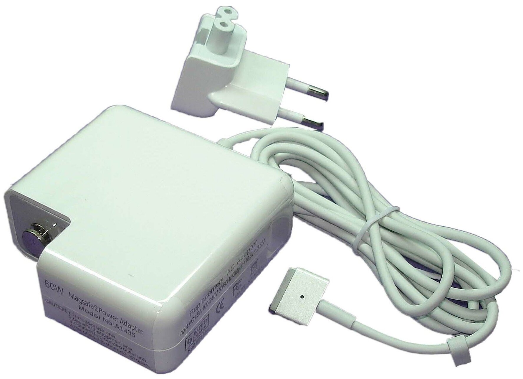 Блок питания (сетевой адаптер) OEM для ноутбуков Apple 16.5V 3.65A 60W MagSafe2 T-shape REPLACEMENT