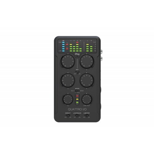 ik multimedia irig voice разъем mini jack 3 5 mm white IRIG-Pro-QUATTRO-IN Аудио и MIDI-интерфейс для мобильных устройств, IK Multimedia