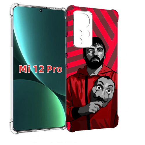 Чехол MyPads Богата-Бумажный-дом для Xiaomi 12S Pro задняя-панель-накладка-бампер