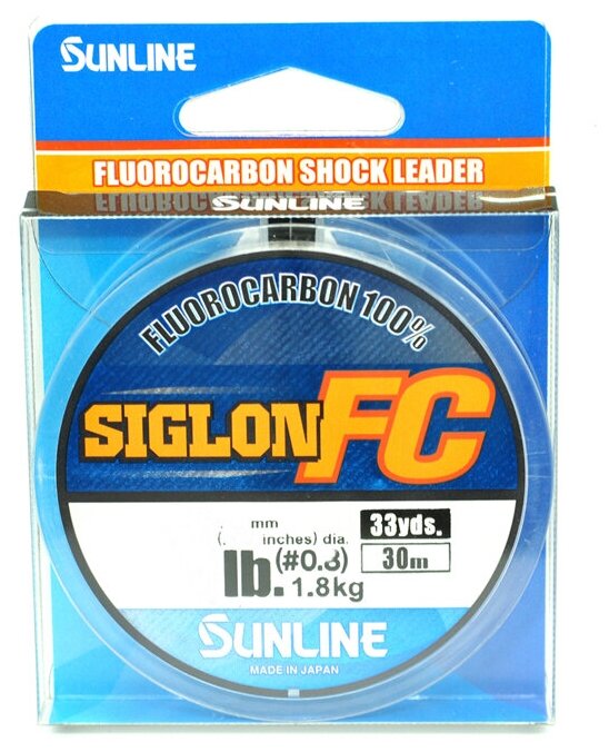 Флюорокарбон Sunline SIGLON FC 2020 30m Clear 0.100mm 0.7kg/1.5lb