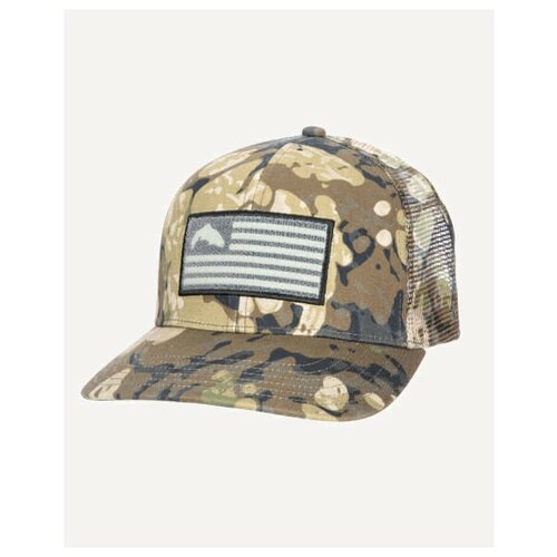 фото Simms бейсболка tactical trucker riparian camo, унисекс, активный отдых