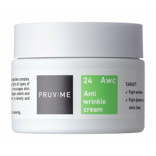 PRUV: ME Awc 24 Anti-wrinkle cream Крем для лица с ресвератролом против морщин, 50 мл