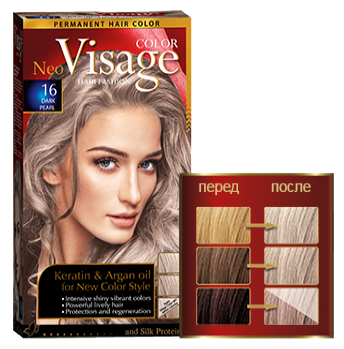 COLOR Visage Стойкая крем-краска для волос, 16 Тёмно-жемчужный / Dark Pearl