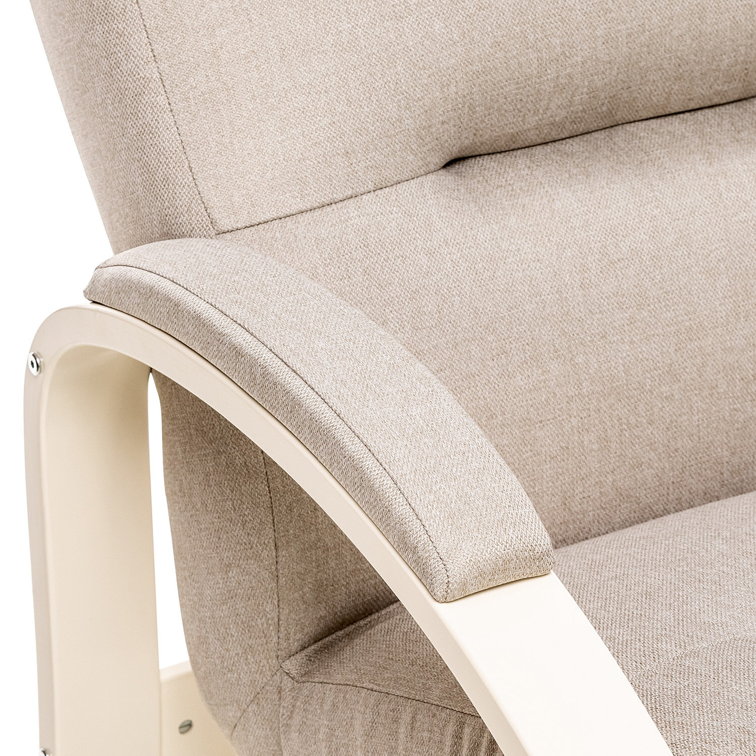 Кресло Leset Лион цвет Слоновая кость, ткань Малмо 05 - фотография № 5