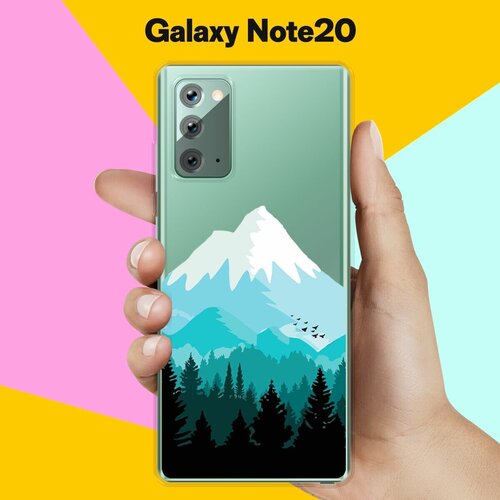 Силиконовый чехол Снежные горы на Samsung Galaxy Note 20 ультратонкий силиконовый чехол накладка для samsung galaxy note 10 с принтом снежные горы
