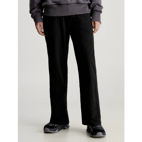 Брюки Calvin Klein Jeans, размер XL, черный худи calvin klein силуэт свободный средней длины карманы капюшон карманы размер l черный