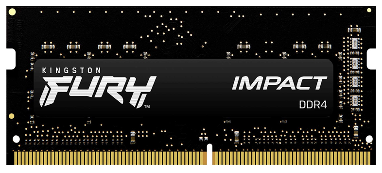 Kingston Оперативная память FURY Impact 16GB SODIMM DDR4 (1x16GB) 2666MHz (KF426S16IB/16)