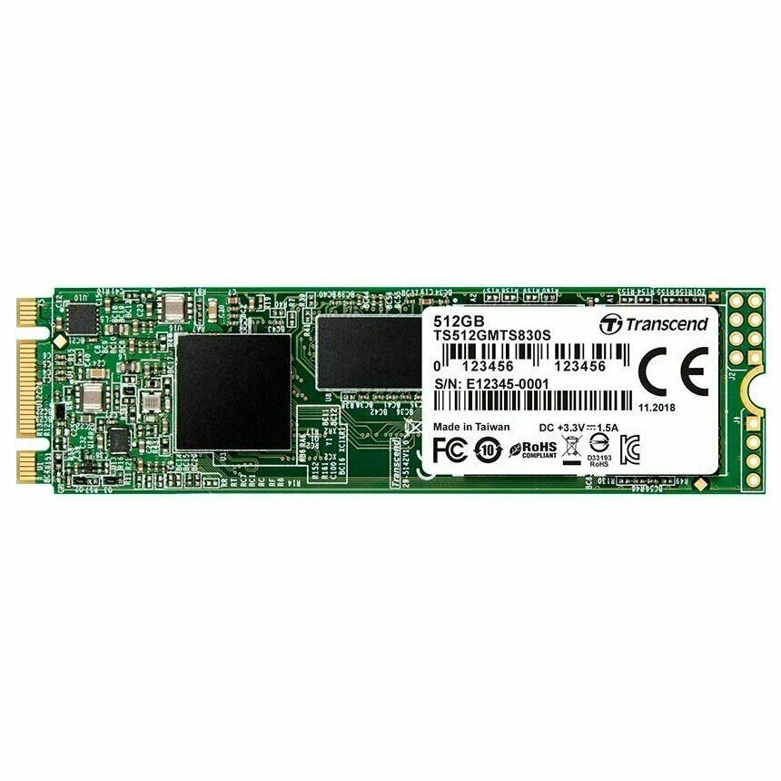 Внутренний SSD диск TRANSCEND MTS 830 512GB, SATA3, M.2 (TS512GMTS830S)