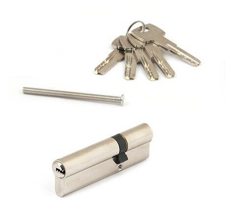 Цилиндровый механизм Apecs SM-100(35/65)-NI, ключ/ключ, никель