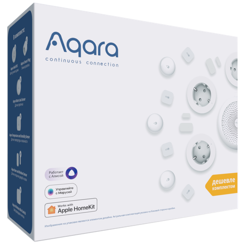 Комплект умного дома Aqara Smart Home Kit, работает с Алисой Белый (RU)