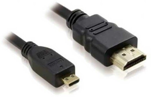 Кабель 4K HDMI/microHDMI длиной 3 метра черного цвета