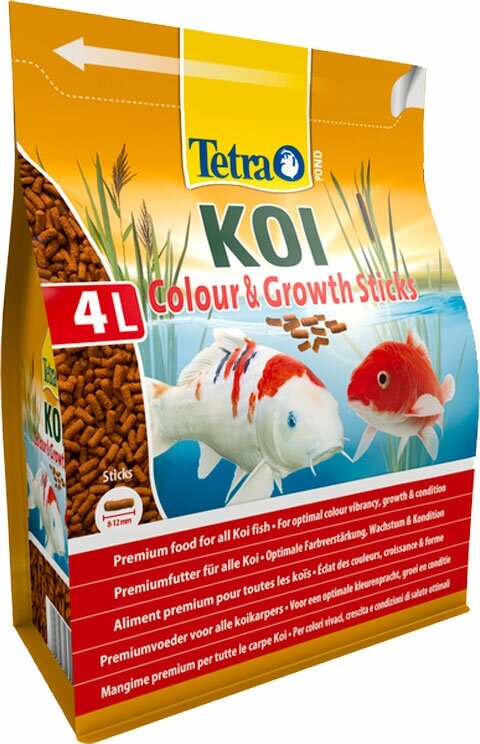 TETRA POND KOI STICKS GROWTH — Тетра корм-гранулы для прудовых рыб, для роста (4 л)