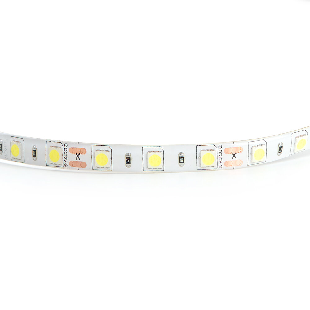 Cветодиодная LED лента Feron LS607, 60SMD(5050)/м 14.4Вт/м 5м IP65 12V 6500К Артикул 27652