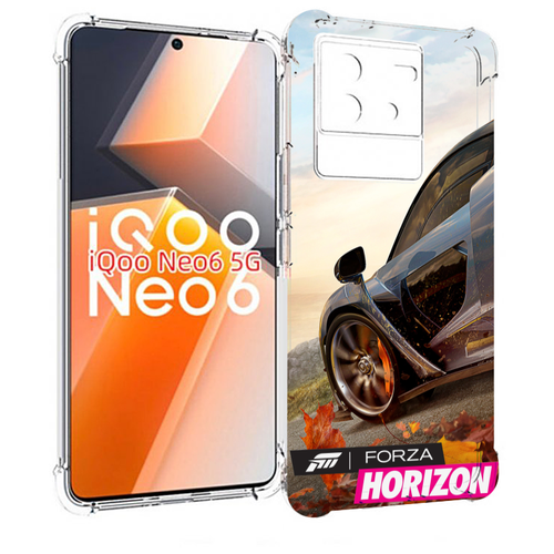 Чехол MyPads Forza Horizon 4 для Vivo iQoo Neo 6 5G задняя-панель-накладка-бампер