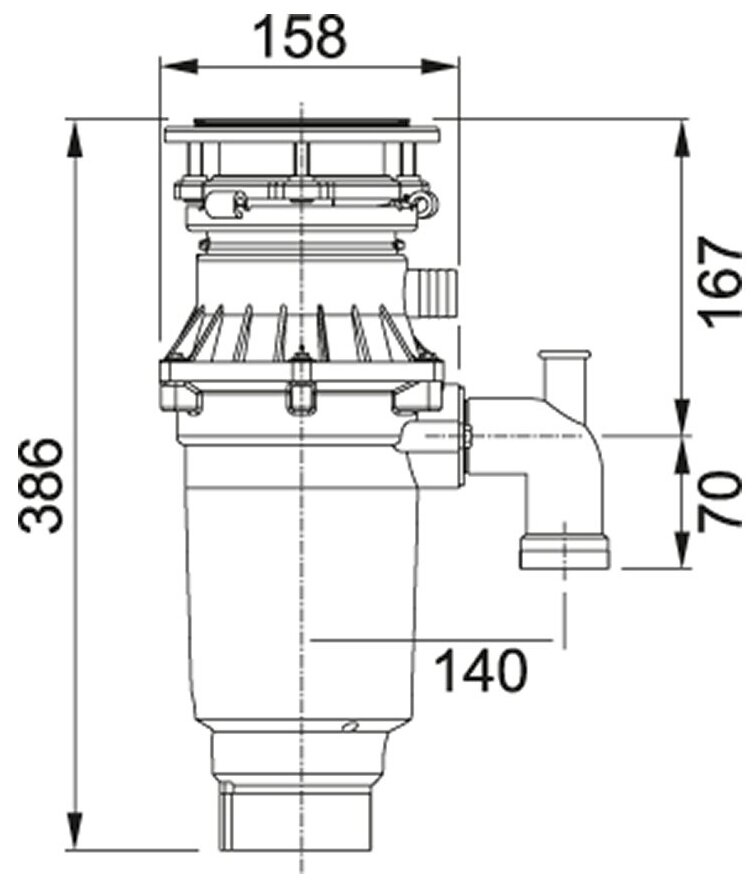 Измельчитель пищевых отходов FRANKE Turbo Elite TE-75S