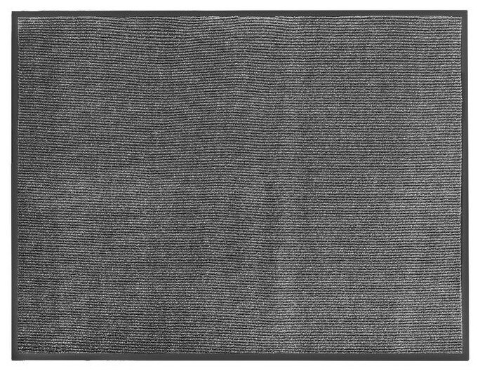 Коврик придверный влаговпитывающий, ребристый, «Комфорт», 90×120 см, цвет серый