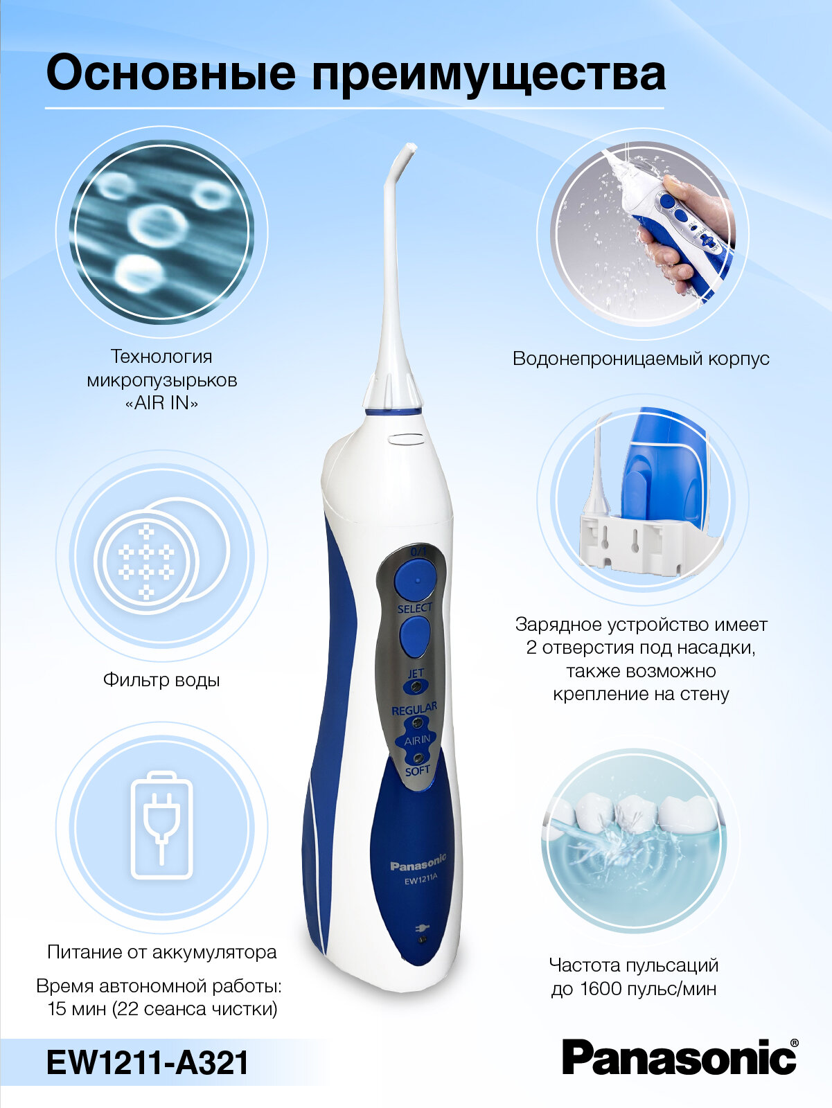 Ирригатор Panasonic - фото №13