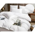 Комплект постельного белья BORIS, Страйп сатин, 2-спальный, наволочки 70x70 - изображение