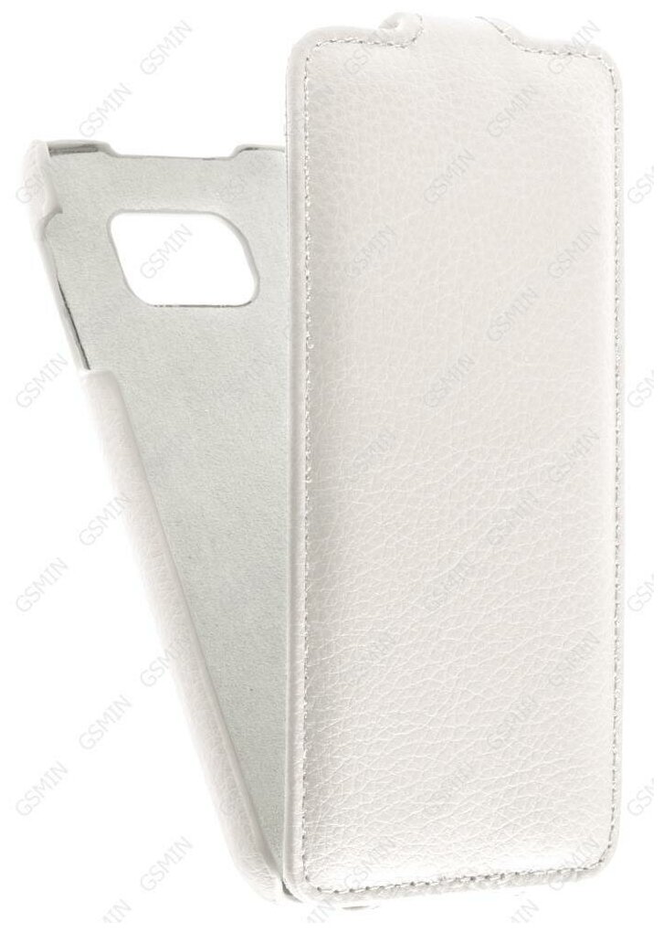 Кожаный чехол для Samsung Galaxy S6 G920F Art Case (Белый)