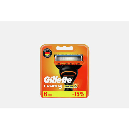 Сменные кассеты для бритв 6 шт GILLETTE FUSION POWER 6 шт