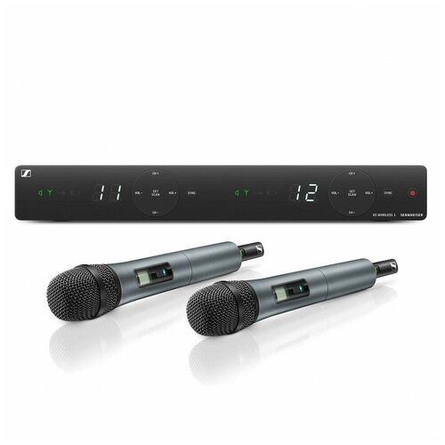 SENNHEISER XSW 1-835 DUAL-B - 2-х канальная радиосистема с 2-мя ручными передатчиками sennheiser xsw 1 825 dual a 2 х канальная радиосистема с 2 мя ручными передатчиками